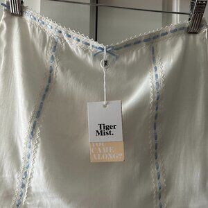 Tiger Mist Women's White Skirt with Ribbon Detail XXS